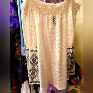 Off the shoulder lace top